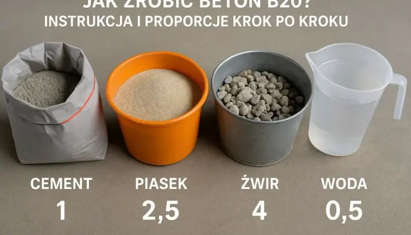 Beton B20/C16/20: Jaki żwir wybrać? Sprawdzone proporcje