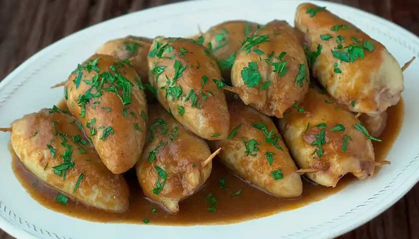 Receta irresistible de calamares rellenos de gambas que sorprenderán