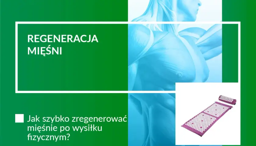 Regeneracja mięśni po wysiłku. Jak szybko pozbyć się bardzo bolesnych zakwasów? Na zdjęciu mata do akupresury.