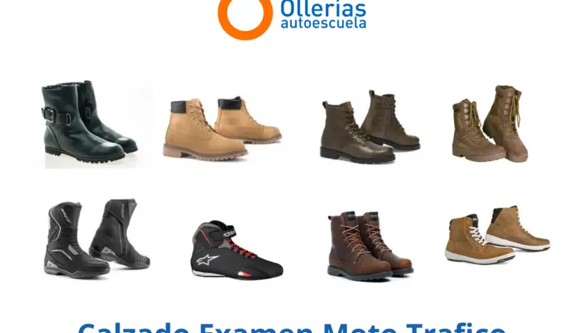 Diversos tipos de botas: negras de hebilla, marrones tipo Timberland, de cuero marrón, de camuflaje, de moto deportivas y de cuero marrón con cordones.