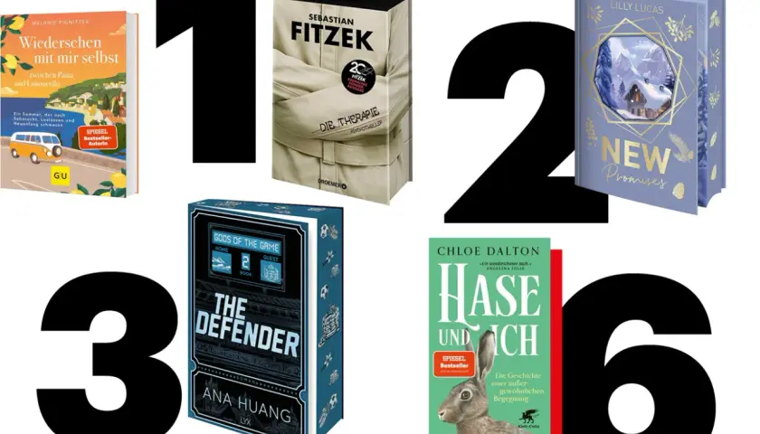 Sebastian Fitzeks meistverkauftes Buch "Die Therapie" ist hier neben anderen Bestsellern zu sehen.