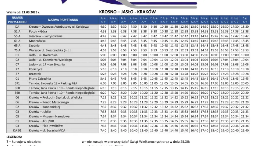 Barbara Bus do Jasła: Kraków MDA odjazdy, bilety, wskazówki