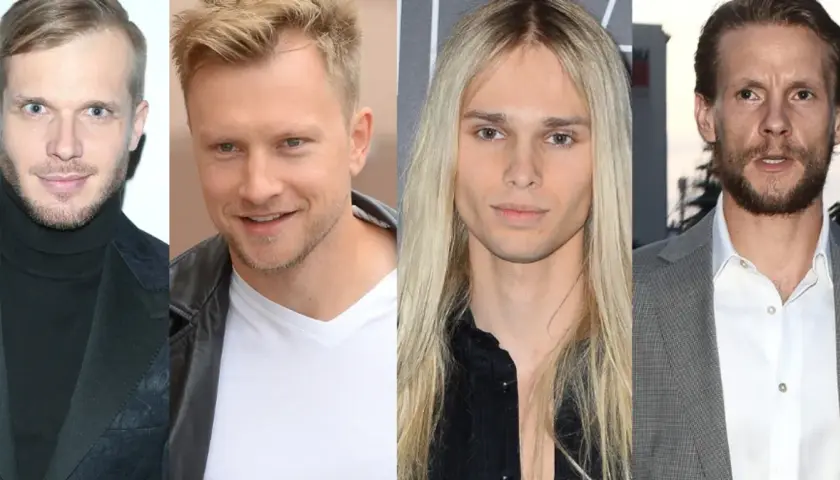 Czterech popularnych polskich aktorów serialowych: Mikołaj Roznerski, Michał Żurawski, Dawid Ogrodnik i Antoni Pawlicki.