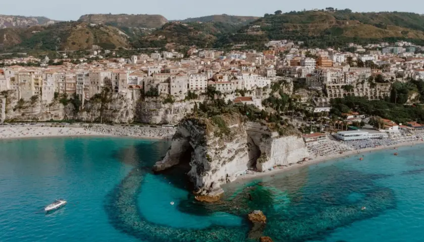 Tropea's stunning cliffs, beaches, and turquoise waters offer many things to do, from sunbathing to exploring the iconic rock formations.