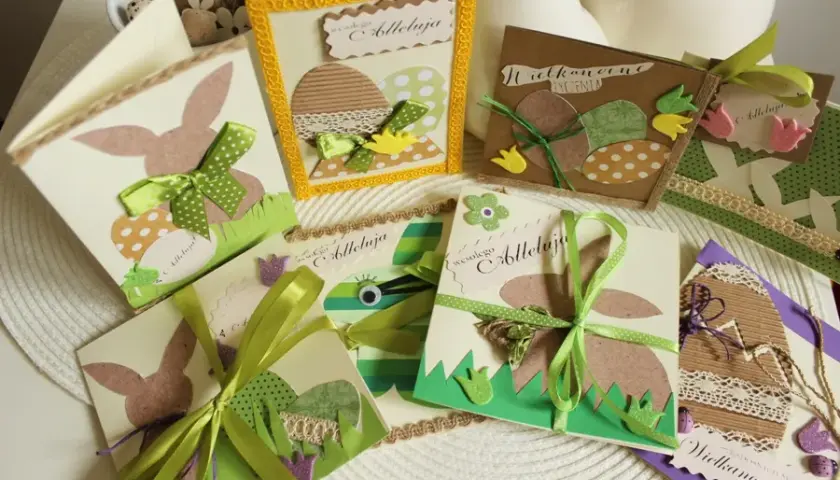 Wielkanoc EKO: Kartki z recyklingu. Proste DIY, piękny efekt!