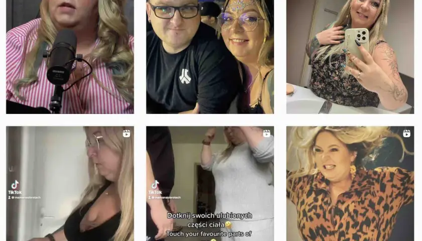 Mama na obrotach w różnych odsłonach: od nagrań z mikrofonem, przez selfie z ukochanym, po dynamiczne ujęcia.