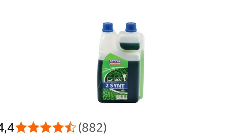 Flacone di miscela al 2 per 5 litri, olio 2 tempi sintetico per motori.