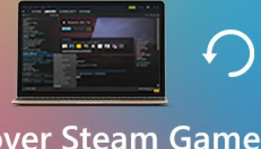 Jak sprawdzić swoje hasło na Steam? Laptop z interfejsem Steam i ikoną odświeżania.