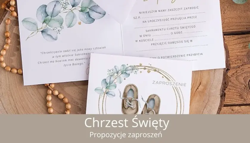 Zaproszenie na chrzest dla chrzestnych: Poradnik elegancji i serca