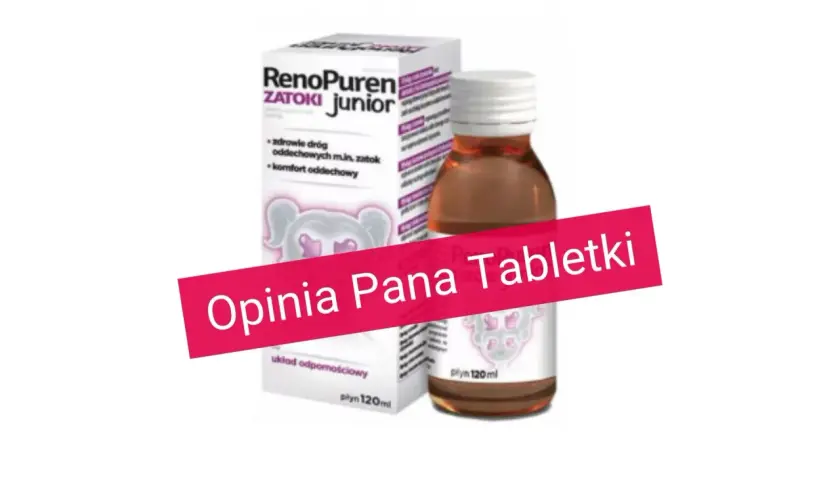 RenoPuren Zatoki Junior - płyn na zatoki i drogi oddechowe. Opinia Pana Tabletki.