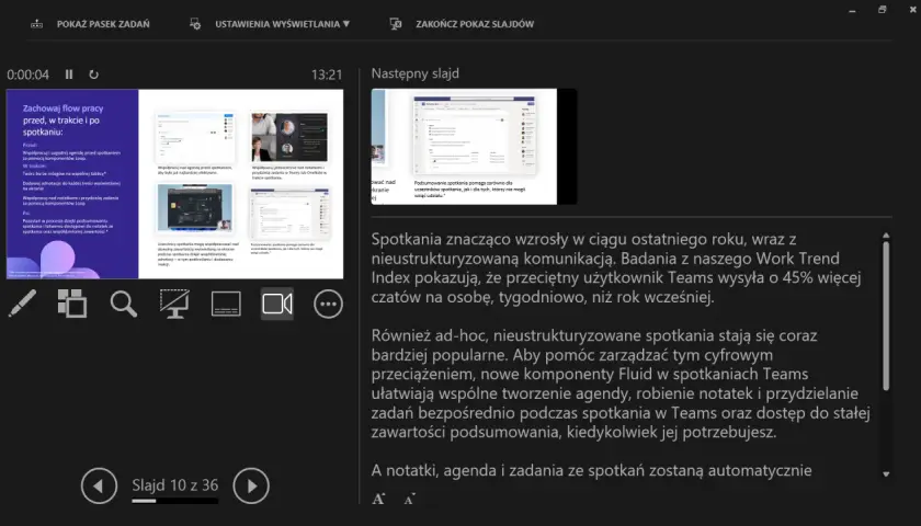 Prezentacja o usprawnianiu pracy ze spotkaniami, zawiera broszurę z poradami.