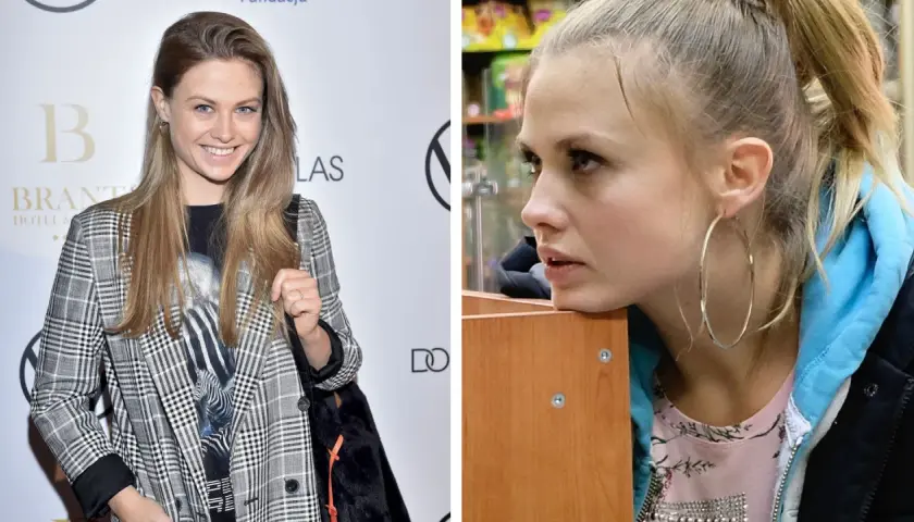 Anna Karczmarczyk w stylizacji na premierę. Aktorka znana z filmów i seriali, w tym "Na dobre i na złe".