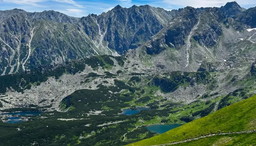 Piękne Tatry z widokiem na stawy. Idealne miejsce na 5-dniowy zakopane plan zwiedzania.