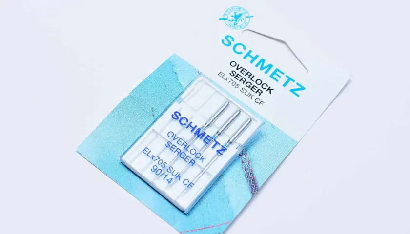 Schmetz Overlock Serger needles, size 90/14, perfect for knit fabric.