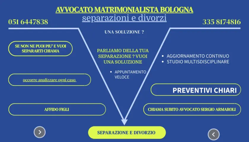 Guida alle fasi della separazione e divorzio: contatti, soluzioni e preventivi chiari.