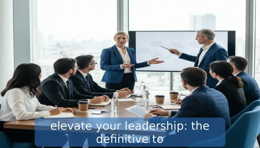 Business professionals in a meeting, presenting a flowchart. This scene illustrates the journey towards a ba in organizational leadership.