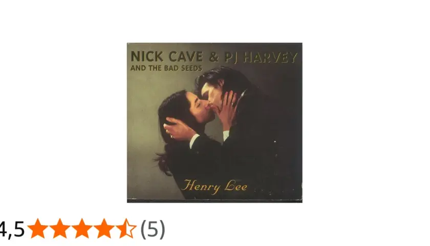 Okładka singla "Henry Lee" Nick Cave & PJ Harvey. Para całuje się namiętnie.