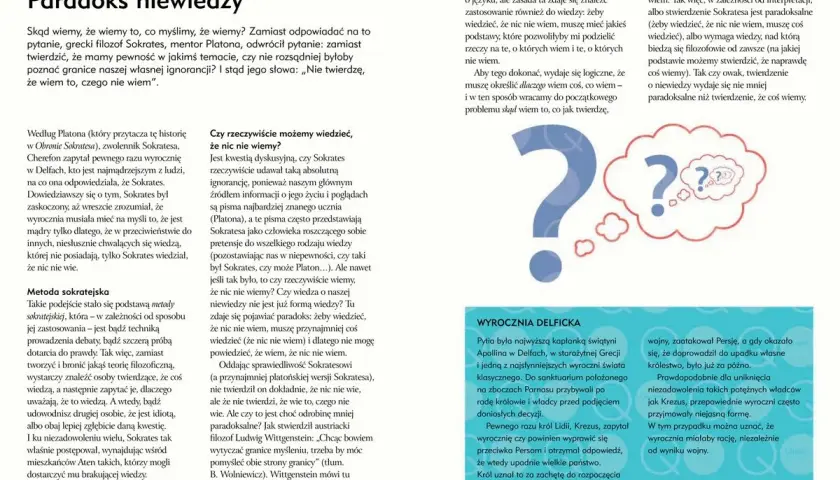 Sokrates i jego paradoks niewiedzy: czy wiedząc, że nic nie wiemy, już coś wiemy?