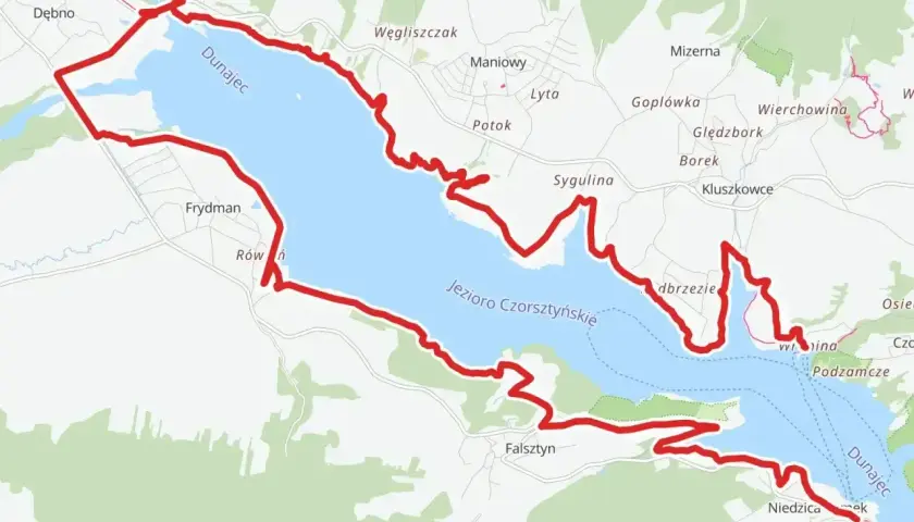 Trasa rowerowa wokół Jeziora Czorsztyńskiego. Sprawdź, ile km ma velo Dunajec i odkryj malownicze zakątki.