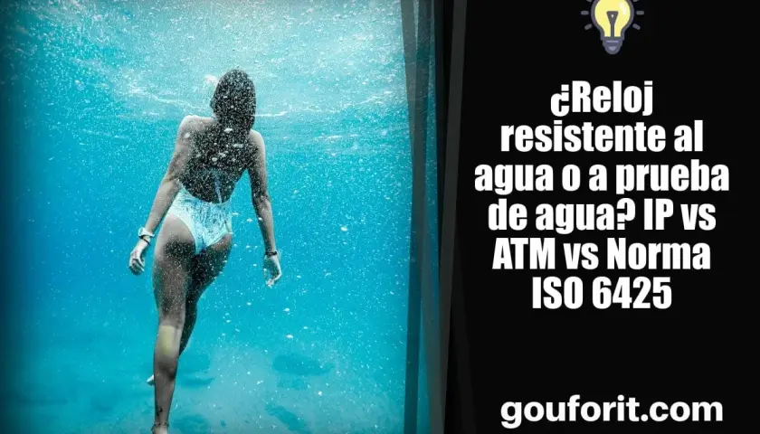 Mujer nadando bajo el agua. Descubre si tu reloj de 5 atm es apto para bucear.