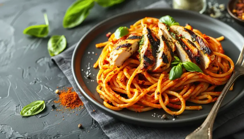 Makaron z pesto czerwonym: Smaczny i szybki przepis