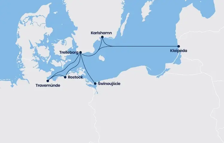 Ile km przez Bałtyk do Szwecji? Sprawdź najkrótsze trasy i odległości