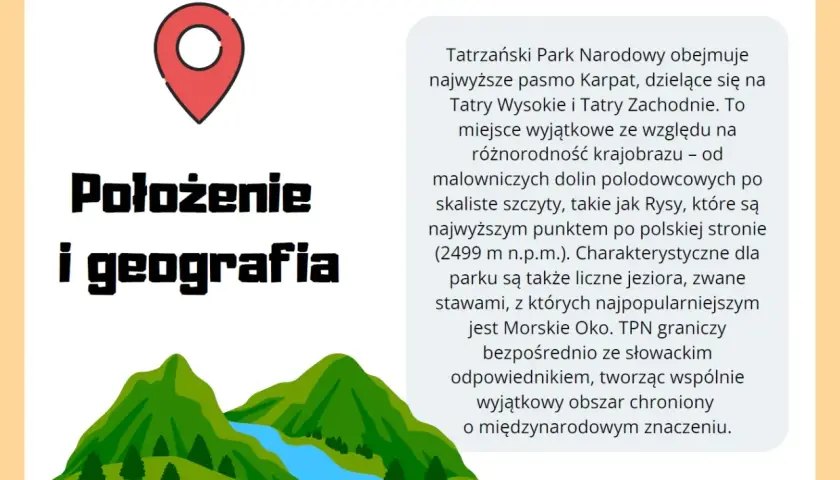 Tatrzański Park Narodowy to wyjątkowy krajobrazowo park narodowy i krajobrazowy z malowniczymi dolinami, skalistymi szczytami i jeziorami.