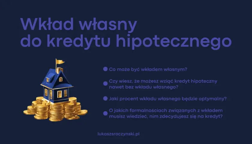 Wkład własny do kredytu hipotecznego: co to, jak go uzyskać i jaki procent jest optymalny? Dom na stosie monet.