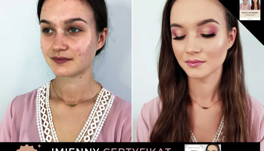 Przed i po: makijaż cery trądzikowej z efektem wow. Zobacz metamorfozę i dowiedz się, jak uzyskać nieskazitelny wygląd.