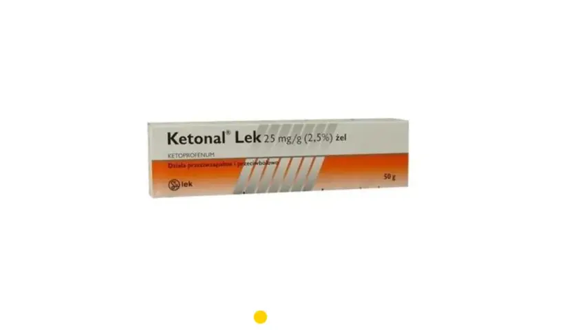 Ketonal Lek 25 mg/g żel, dostępny bez recepty, to lek przeciwzapalny i przeciwbólowy w tubce 50g.