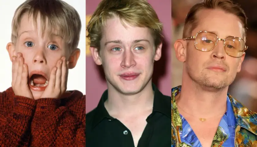Macaulay Culkin jako Kevin McCallister w filmie "Kevin sam w domu" na przestrzeni lat.