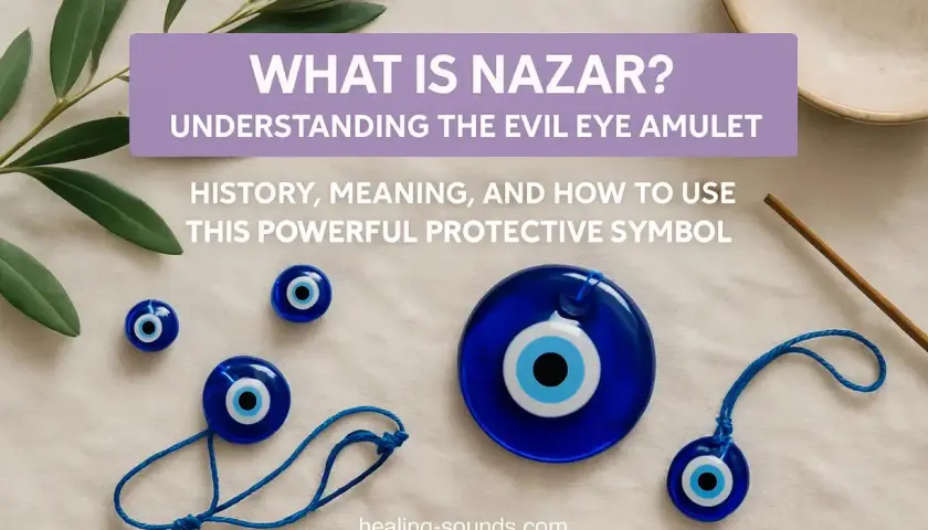 Mehrere blaue Nazar-Amulette, die Schutz symbolisieren. Das tiefe blau bedeutung spirituell, schützt vor bösem Blick.