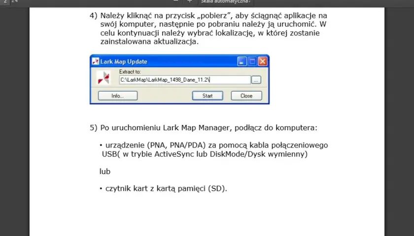 Jak zaktualizować nawigację Lark Freebird i uniknąć problemów z mapami