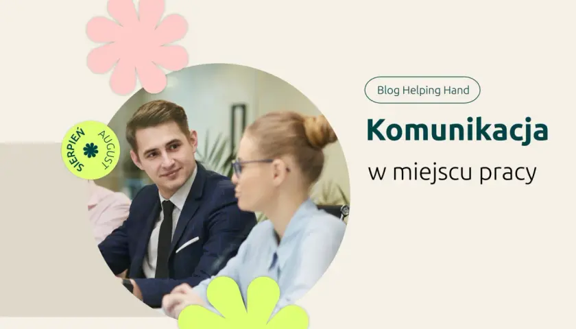 Mężczyzna i kobieta prowadzą rozmowę, kluczowa jest komunikacja werbalna w miejscu pracy.