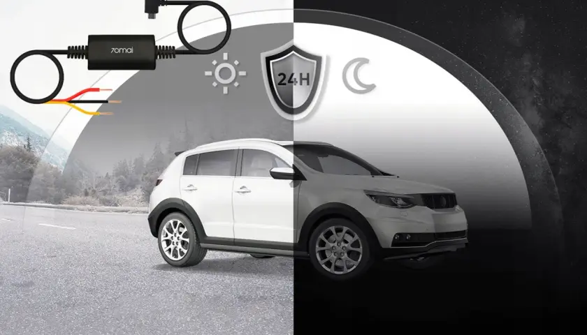 Kamera samochodowa 70mai z trybem parkingowym zapewnia 24h monitoring pojazdu, chroniąc go w dzień i w nocy.