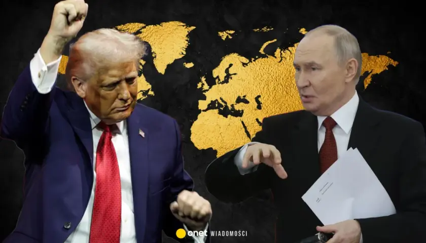Donald Trump z podniesioną pięścią i Władimir Putin z dokumentami. Czasem mówisz tak, potem nie, w polityce wszystko się zmienia.