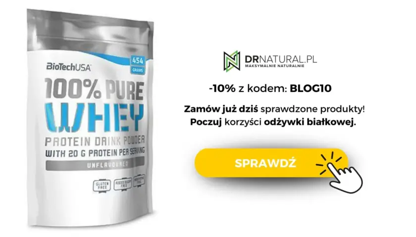 Opakowanie odżywki białkowej 100% Pure Whey, idealnej jako suplementy na regenerację. Zamów z rabatem!