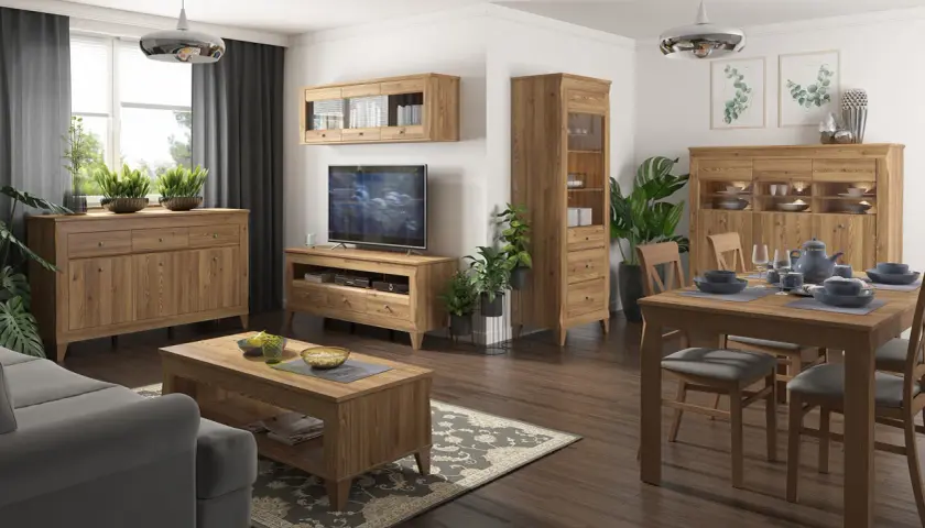 Salon z ciemną podłogą: Styl i przestrzeń sprawdź porady