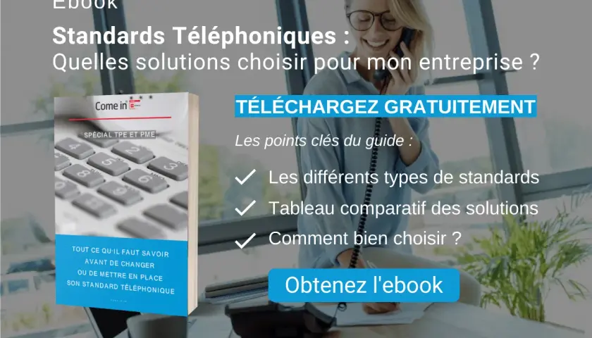 Ebook "Standards Téléphoniques" expliquant la définition et le choix d'une solution pour votre entreprise.