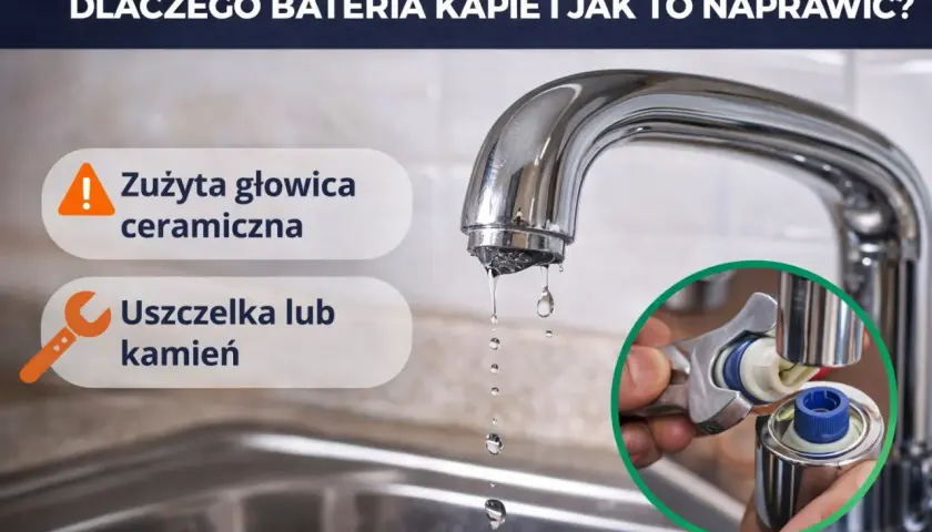 Kapiąca bateria? Może to zużyta głowica ceramiczna lub uszczelka. Naprawa jest prosta!