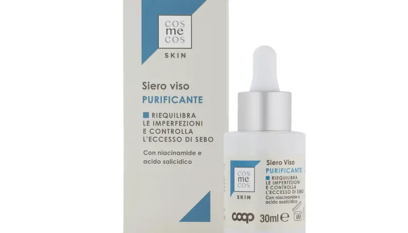 Siero viso purificante con niacinamide e zinco: a cosa serve? Aiuta a riequilibrare imperfezioni e sebo in eccesso.