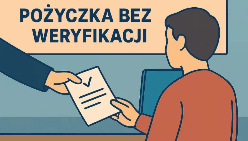 Szybka pożyczka bez sprawdzania zdolności kredytowej. Dokument z zaznaczonym polem przekazywany jest klientowi.