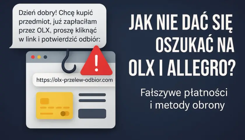 Ostrzeżenie przed fałszywymi sklepami internetowymi i metodami oszustwa na OLX i Allegro. Lista zagrożeń.