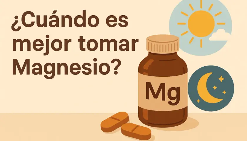 ¿Cuándo es mejor tomar Magnesio? Descubre cuánto magnesio tomar al día para tu bienestar.