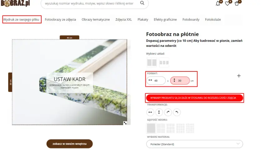 Jaki format zdjęcia do wywołania, aby uniknąć słabej jakości druku?