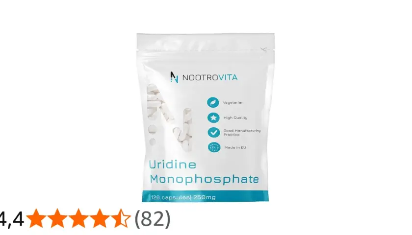 Beutel mit Uridinmonophosphat-Kapseln. Informationen zu uridinmonophosphat nebenwirkungen sind nicht ersichtlich.