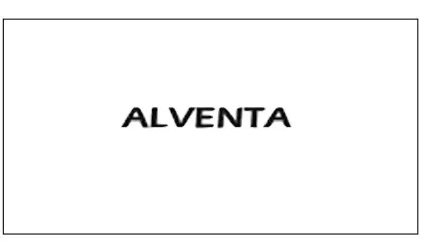 Napis ALVENTA na białym tle.