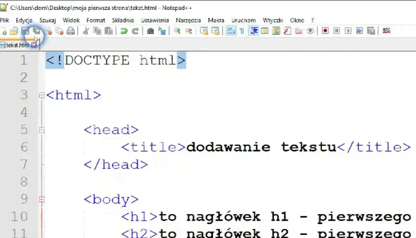 Jak zrobić stronę internetową w HTML - prosty wzór do wykorzystania