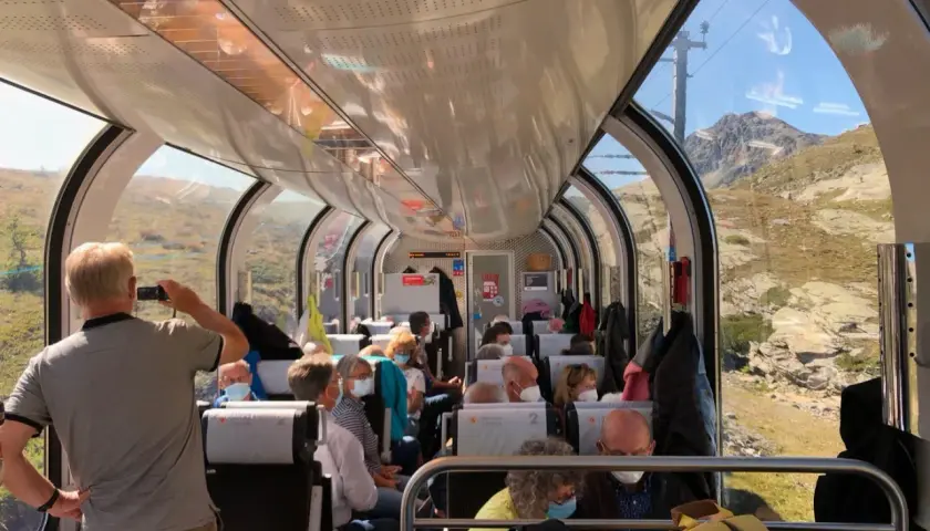 Resa med tåg genom Alperna, en fantastisk upplevelse under ett interrail italien.