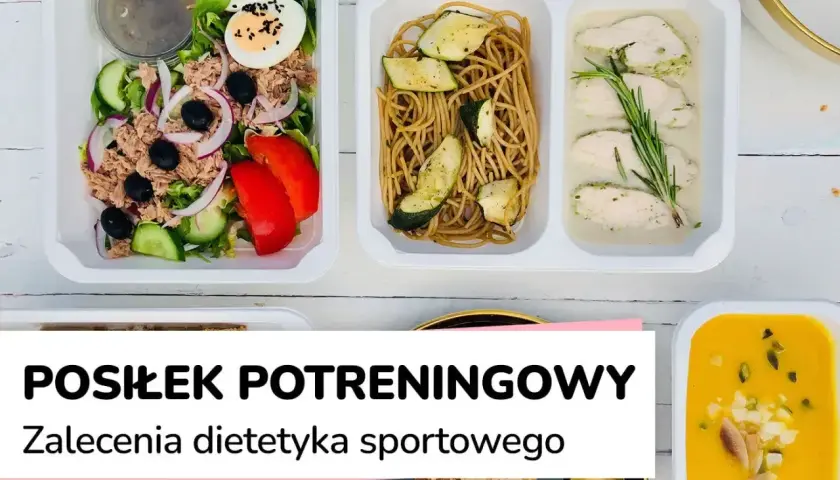 Zdrowe posiłki po treningu: sałatka z tuńczykiem, makaron z cukinią, kurczak w sosie i zupa dyniowa. Idealne, by uzupełnić energię.